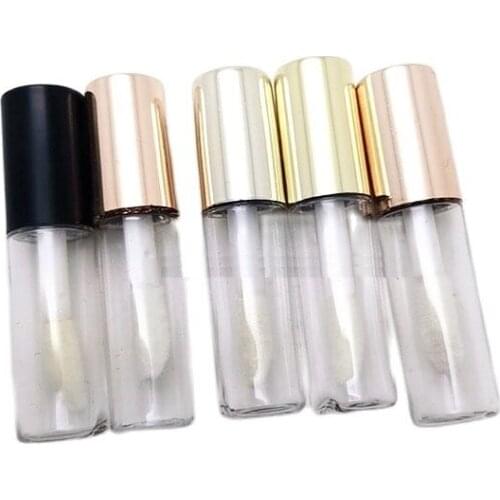 1.2ML Rose Gold Small Lip Color Empty Plastic Tube 100 Pieces Mini Type Packing Tube