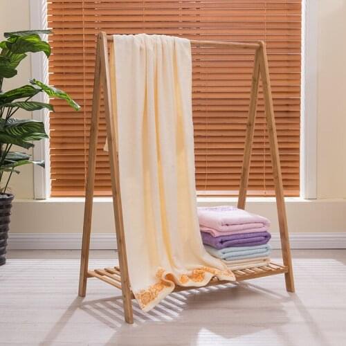 100% Bamboo Bath Towel Home Beach Print Towels For Adults Bathroom Swimming Towels Fast Drying Soft 4 Colors toalla playa