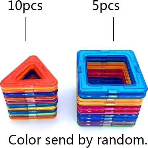 15pcs/set Big Size Magnetic Designer Construction Set Model Building Magnets Blocks Educational magnet toy juguetes para niños