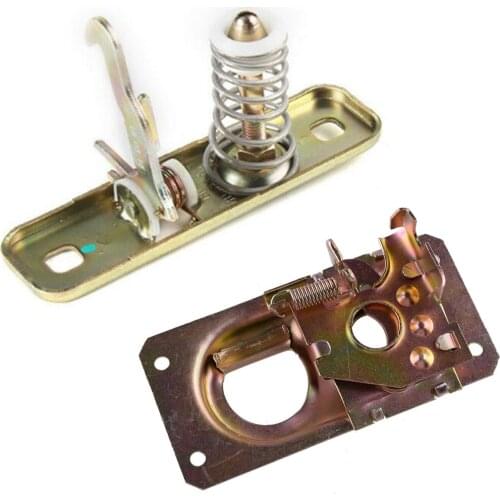 2Pcs Front Trunk Upper Lower Hood Latch Lock Car Metal 191823509 Fit for VW Campmobile Eurovan Golf Jetta 191823507