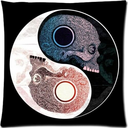 2018 Pillowcase Tai Chi Yin-yang symbols Print Pillow Cases Polyester Sofa Car Cushion Cover Home Decor 45x45cm