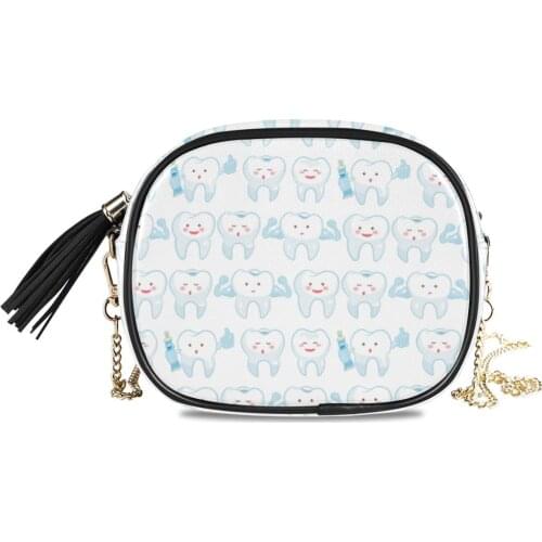 2020 New Fashion Female Shoulder Bag Lady Chain handbag women Seamless teeth print messenger bag crossbody bag bolsas femininas
