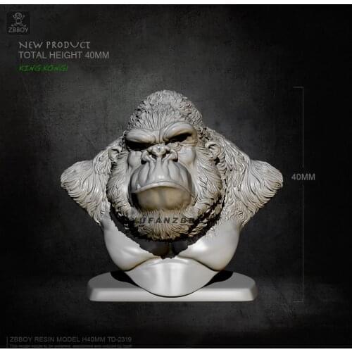 40MM Resin Bust Model Kits King Kong avatar TD-2319
