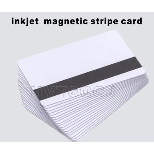 50pcs free shipping inkjet printable pvc magnetic strip card for sale