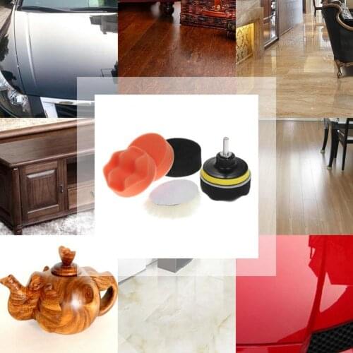 80% Hot Sale 7Pcs 3 Inch Car Vehicle Polishing Pad Waxing Buffing Sponge M10 Shank Tool Set