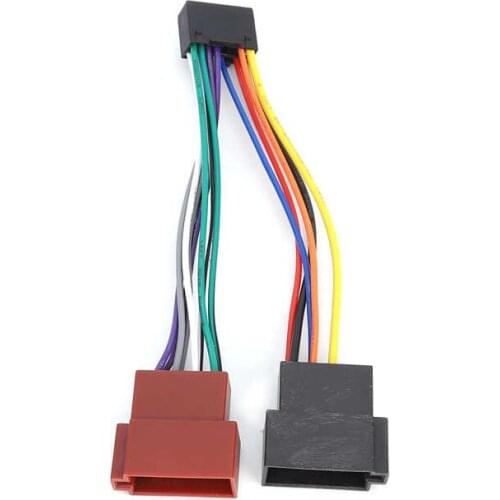 Auxiliary Adapter 16 Pin ISO Bus Female Harness Connector Adapter Fits for Kenwood NC