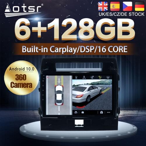 Android 10 128G For Toyota Land Cruiser 11 LC200 2008 - 2015 Car DVD GPS Navigation Auto Radio Stereo Multimedia Player HeadUnit