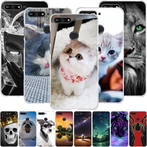 Case For Huawei Honor 7A Pro / Y6 2018 Case Silicone Cute Cartoon Animal TPU Back Cover For Huawei Y6 2018 Case Funda Capa Coque