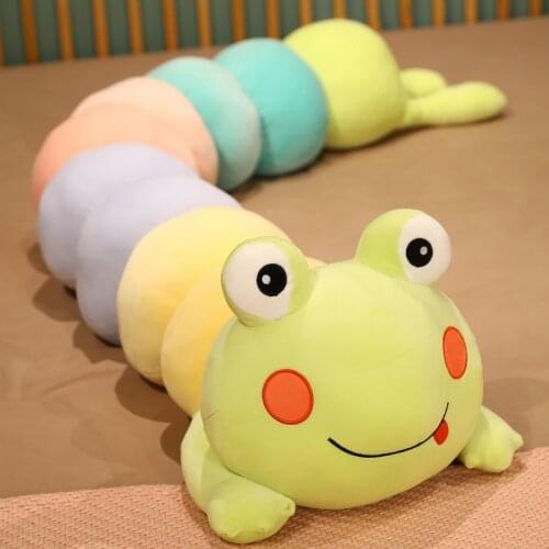 Long Huge Size Lovely Plush Animals Dolls Pillow 85/110/140/170CM New Soft Stuffed Caterpillar Worm For Kids Gifts