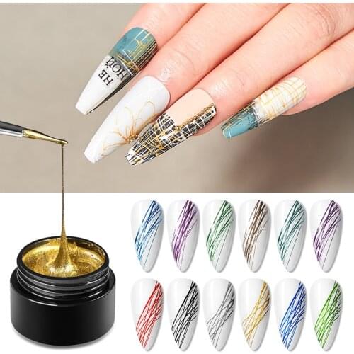 Mtssii Gel Spider Line For Nails Art Gel Polish UV Colors Painting Gel Nail Polish Spider Gel Lacquer Web Stickers Gel Polish