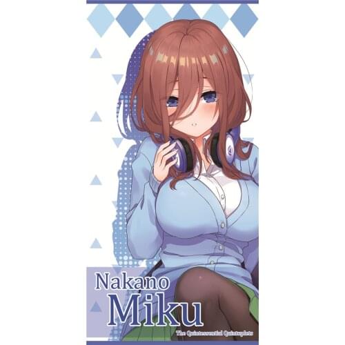 MGF The Quintessential Quintuplets HOT Anime bath towel shuna Shinomiya Kaguya soft Nakano Miku Nino Itsuki face Beach towel