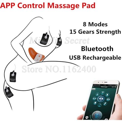 Intelligent APP Wireless Control Electric Shock Massage Patch Pads Electro Muscle Pads Stimulator Kits Sex Toys For Women Men