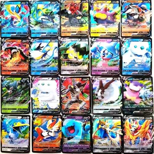 Pokemon Cards Battle Game Card 50-300PCS GX EX VMAX 80EX 20GX 60V 20Vmax For Kids Pokemon Card Pikachu Best Selling Card Toys