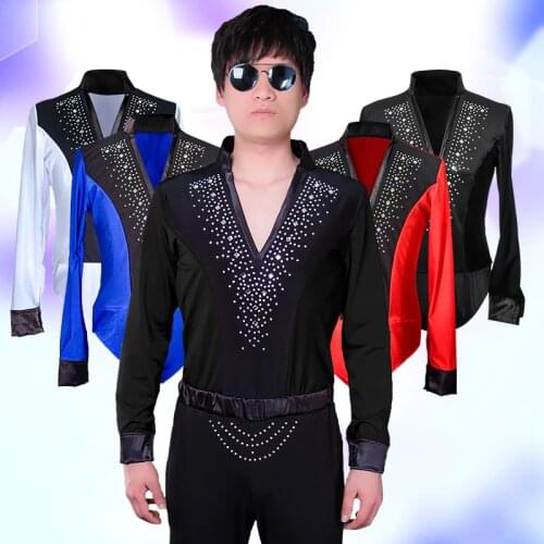 New Mens Latin Dance Performance Costumes Boys Latin dance long sleeve Tops practice clothes latin competition clothes DN8824