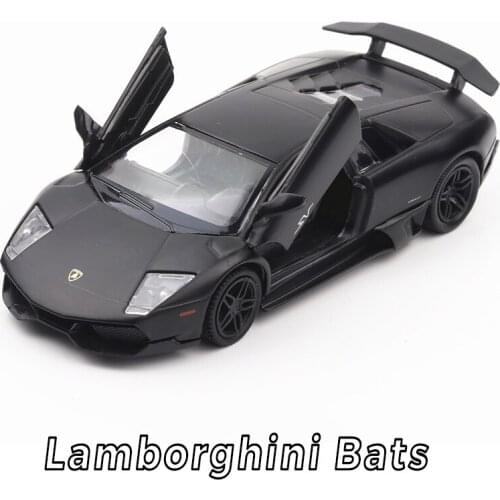 5 inch High Simulation Toy Vehicles Diecaste Metal Alloy Car For Lambor Murcielago Model Toy Vehicles Matte Black For Kid
