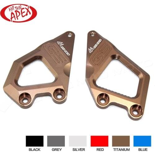 Motorcycle Accessories CNC Aluminum Foot rest Foot Pegs Heel Plates Guard Protector For BMW R1200GS LC / R1200GS Adv 2013-2017