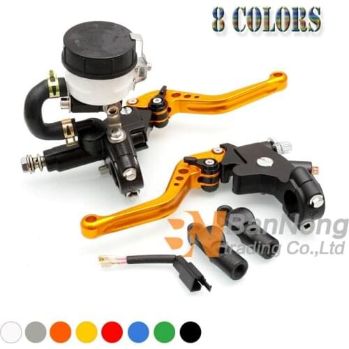 Motorcycle 7/8'' CNC Adjustable Clutch Lever Hydraulic Brake pump Master Cylinder For Ducati KTM Honda Yamaha Kawasaki Suzuki