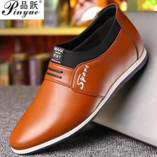 Man Elevator Shoes Height Increase Leather Brogue Shoes White Men Casual Oxfords Men Sneakers Comfortable Daily Shoes