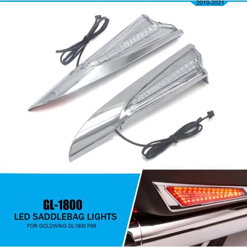 NEW Motorbike Saddlebag Accent Swoop LED Light Case For Honda Goldwing GL1800 F6B 2018 2019 2020 2021 GL 1800 US $204.52