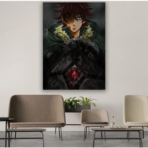 Japanese Anime The Rising Of The Shield Hero Canvas Poster Bedroom Decoration Bar Dorm Cafe Art Wall Picture Decor