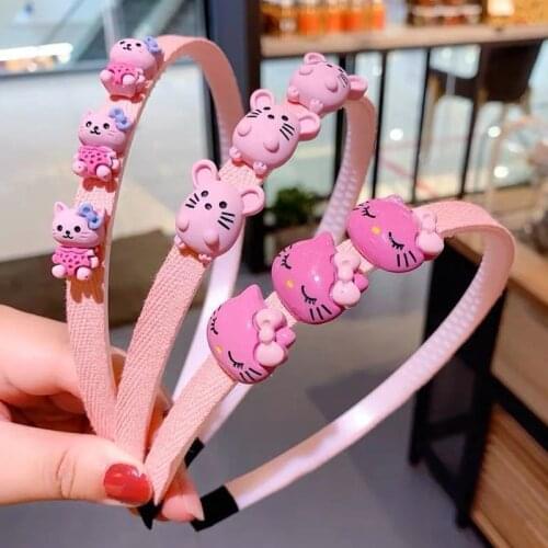 1Pcs Cute Flower Bangs Fixed Braided Hairbands With Teeth For Girls Kids Sweet Hair Ornament Headband Fashion Hair Accessories