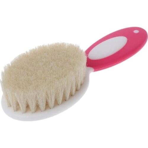 1PC New Baby Care Pure Natural Wool Brush Comb Hairbrush Newborn Hair Brush Infant Comb Head Massager