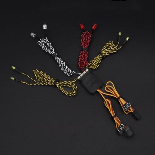 Universal Linkage Light Group 8LED Lamp Groups for SCX10 D90 1/10 1/8 1/18 RC Crawler Car Accessories