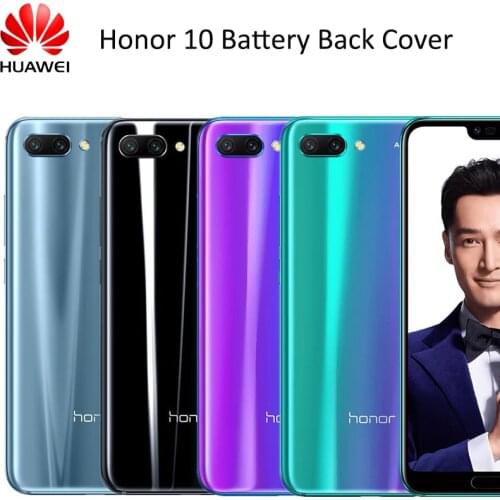 Back Glass For Huawei honor 10 Back Cover Housing For Honor 10 Battery Door Back Cover COL-L29 Replacement + Adhesive Stickers