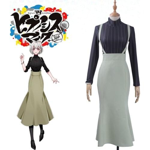 Japanese Game Voice Actor Division Rap Battle Cosplay Costume Women Mermaid Dress Turtleneck Cosplay Costume