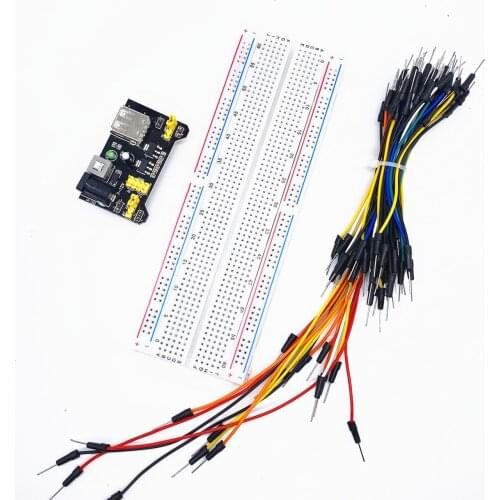 1pcs NEW MB-102 MB102 Breadboard 830 Point Solderless PCB Bread Board Test Develop DIY
