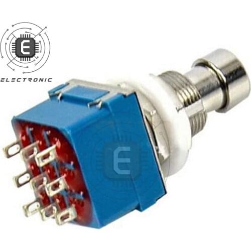 9-Pin 3PDT Guitar Effect Pedal Box Trampling Pedal Stomp Foot Metal Switch Really Detour Bypass Blue