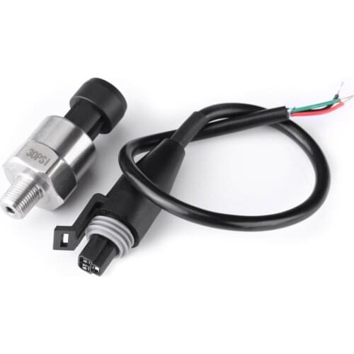 Pressure Transducer Sensor Oil Fuel for Gas Water Air Easy removal Carbon Steel Thread Stainless Steel Connection More Firmly