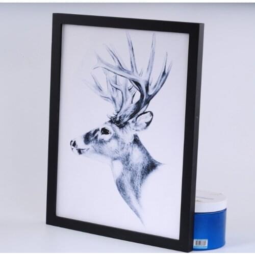 Europe Style Wooden Frame Black White Vintage Photo Frame Wall Family Wooden Picture Frame Sets Home Decor