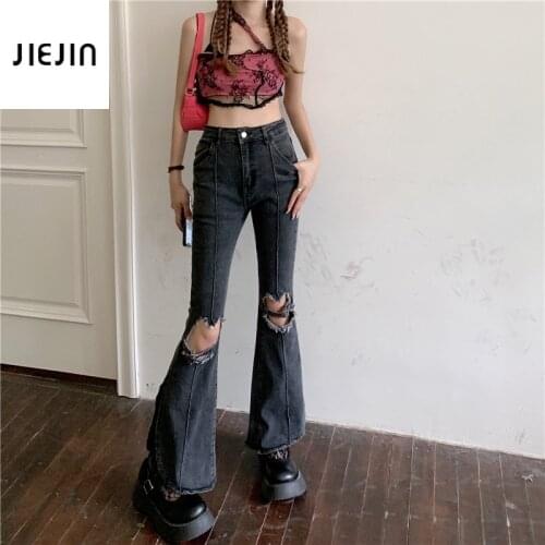 Женские джинсы клеш JIEJIN China At AliExpress