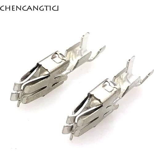 50 Pcs 6.3MM Series Automotive Car Splices Wire Terminal 926965-1 Non-Insulated Female Crimp Terminals DJ6218B-E6.3B