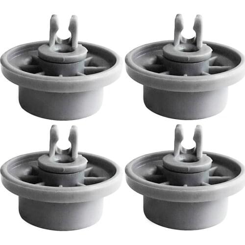 4PCS Replacement Dishwasher Accessories Wheels Tray Rack Basket Wheel Kit For Bosch Siemens Neff Dishwasher Repair Spare Parts