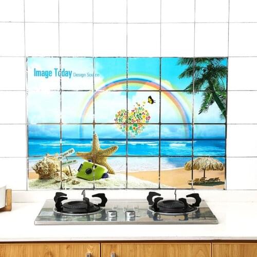 Oil-proof Sticker Kitchen Sticker Wall Sticker Oil-proof Sticker High Temperature Aluminum Foil Sticker Paper