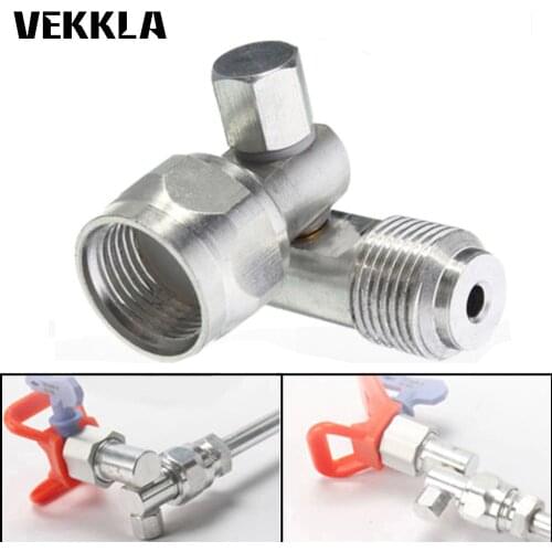 Multi-angle 7/8 Inch F-7/8 Inch Rotation Swivel Joint Adapter Clean Shot Shut Off for Airless Paint Spray Gun Swivel Joint