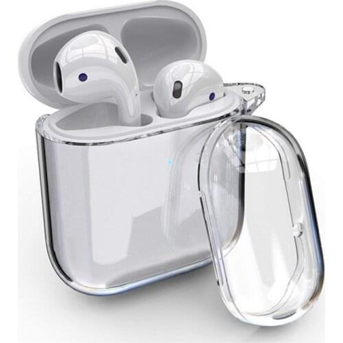 Soft TPU Transparent Cover For Airpods 2 1 Wireless Earphone Protective Case For Airpods pro Shockproof Dustproof Charging Box