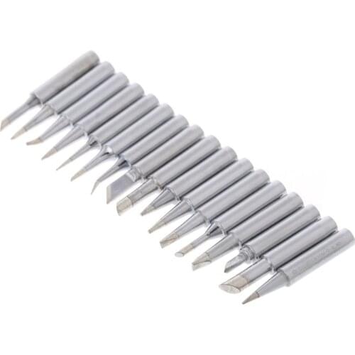 17pcs Soldering Iron Tips Lead Free Soldering Iron Tip 900M T For HAKKO 936 YIHUA Soldering Station Tools