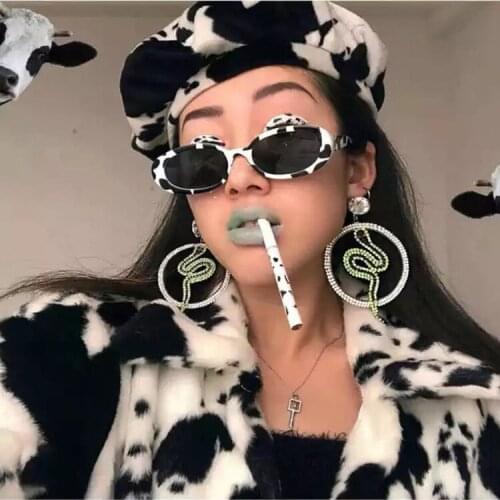 Samjune New Cat Eye Sunglasses Boutique Fashion Small Box Glasses Popular Personality Female Models Sunglasses Brand Design