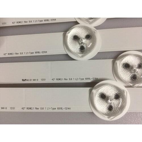 New Original)5set=50pcs LED backlight bar for LG 42" 6916L-1214A 6916L-1215A 6916L-1216A 6916L-1217A 1412A 1413A 1415A 1414A