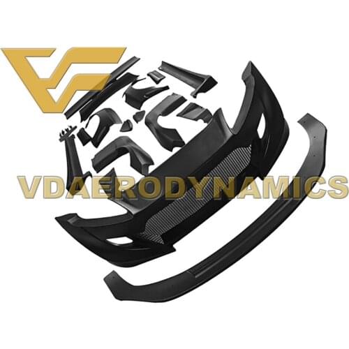 Suitable For 00-08 Honda S2000 AP1 AP2 VAD-SN Fiberglass Widebody Full Body Kit - includes Front Rear Bumper Fender Lips