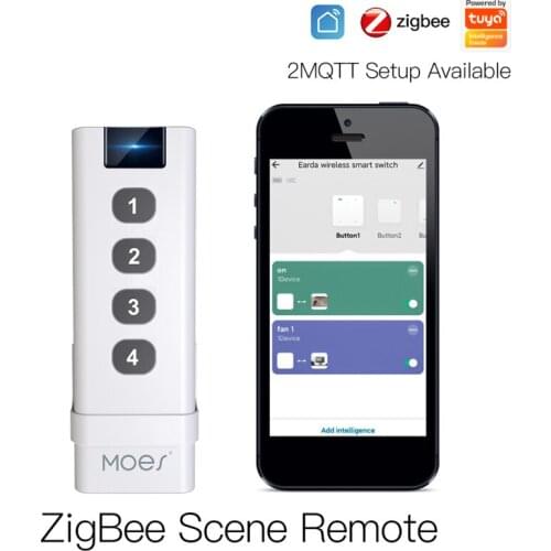 Tuya ZigBee remote control support 12 mode one-key control controller paired with tuya mechanical push button switch/bulb/plug
