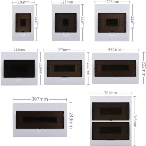 4/6/8/10/12/15/18/24 Ways Distribution Box for Circuit Breaker Indoor Wall Socket Junction Box