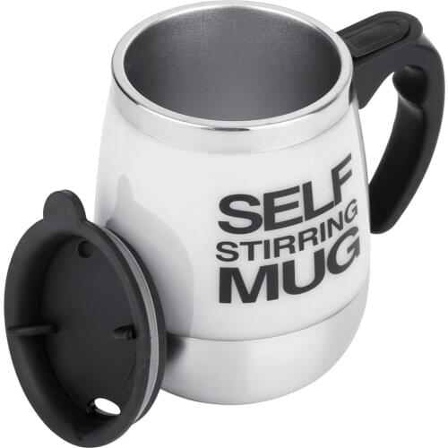 450ml Stainless Steel Self Stirring Mug Auto Mixing Drink Tea Coffee Cup Home Automatic Electric Coffee Cups