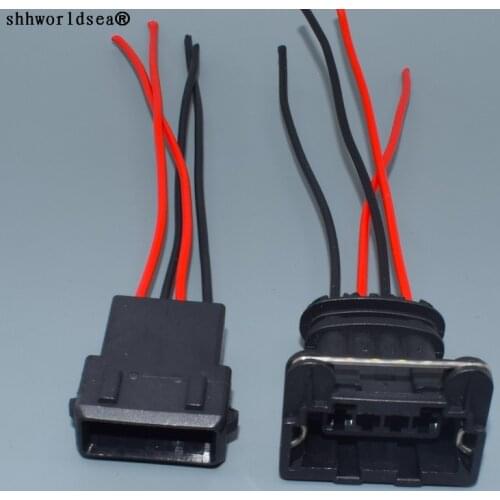 Shhworldsea 3.5mm 4 Pin male female Junior Power Timer Socket automotive oxygen sensor connector Ignition Coil Plug 282192-1
