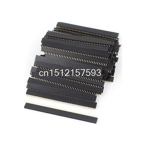 80 Pcs 40Pin 2.54mm Single Row Straight Female Pin Header Strip PCB Ardunio