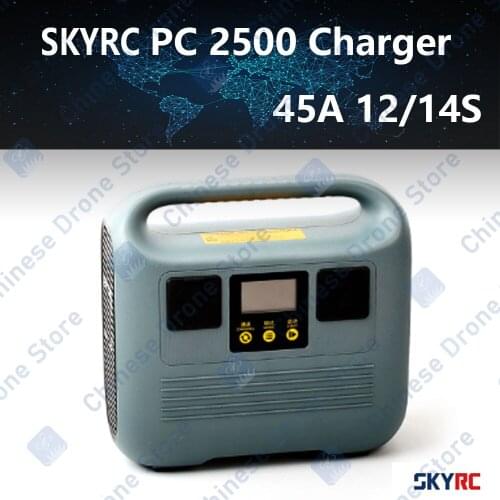 SKYRC PC2500 12/14S Agricultural UAV charger Intelligent 2500W 45A 4 Channel Fast Charging Lithium Battery Charger For Drone