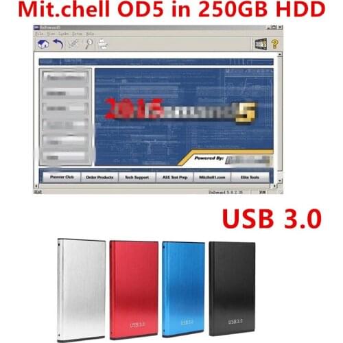 2021 Hot Sale Mit//chell On de-mend 2015 Software in 250GB HDD Mitc.hell OD5 Car Repair Software Support Wiring Diagrams